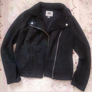 Black Suede Moto Jacket